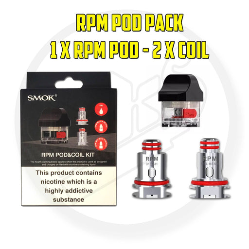 SMOK | RPM Pod Pack | 1 x RPM Pod | 2 x Coils - IFANCYONE WHOLESALE