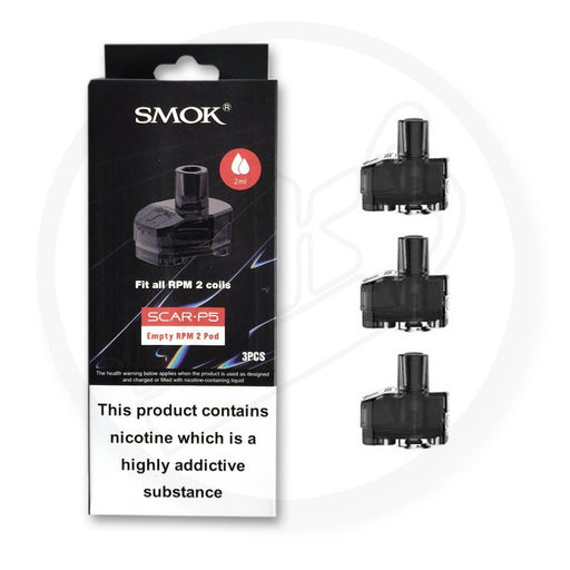 SMOK | SCAR-P5 Replacement Empty Pods | RPM 2 Version | Pack of 3 - IFANCYONE WHOLESALE