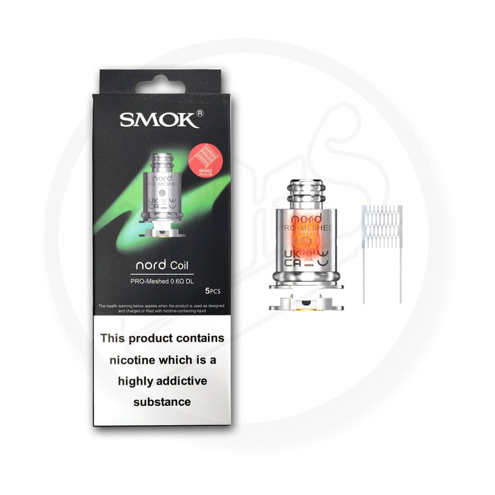 SMOK | Nord PRO Replacement Mesh Coils | Pack of 5 | 0.6 Ohm DL Mesh Coil - IFANCYONE WHOLESALE