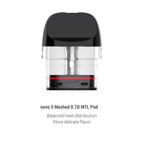 SMOK | Novo 5 Replacement Pods | Pack of 3 | 0.7 Ohm Mesh MTL - IFANCYONE WHOLESALE