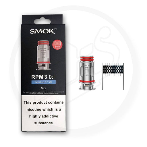 SMOK | RPM 3 / RPM3 Coils | Designed for RPM5 Pod | Pack of 5 | 0.15 Ohm Mesh Coil - IFANCYONE WHOLESALE