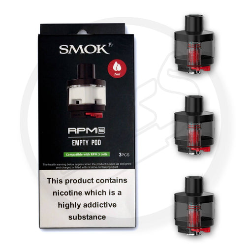 SMOK | RPM 5 / RPM5 Replacement Empty Pods | Takes RPM3 / RPM 3 Coils | 2ml | Pack of 3 - IFANCYONE WHOLESALE