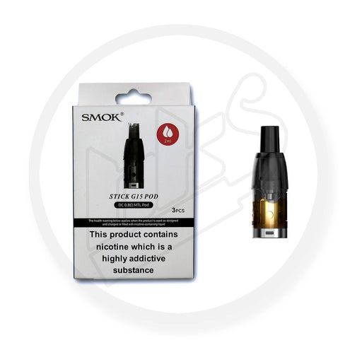 SMOK | Stick G15 Replacement Pods | Pack of 3 | 0.8 Ohm DC MTL - IFANCYONE WHOLESALE