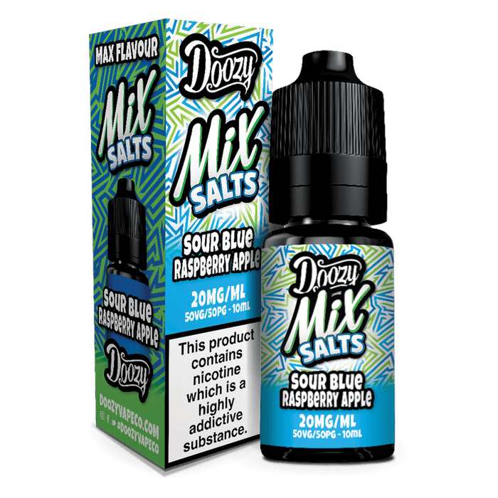 Doozy Vape Co | Mix Salts | Sour Blue Raspberry Apple | 10ml Single | 10 / 20mg Nicotine Salts - IFANCYONE WHOLESALE