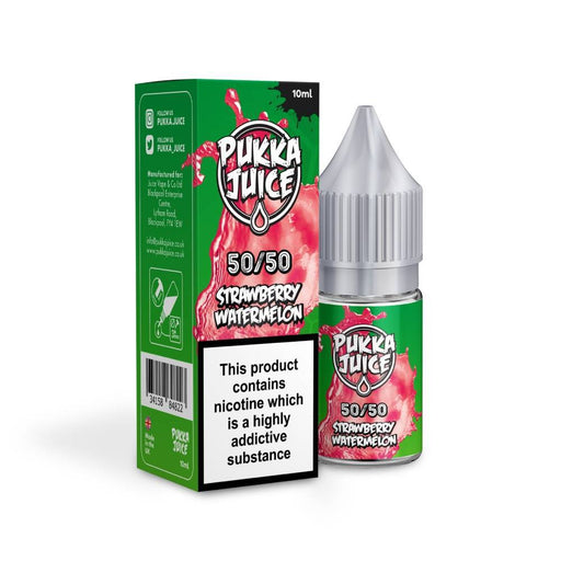 Pukka Juice | 50/50 Range | STRAWBERRY WATERMELON | 10ml TPD Bottles | Various Nicotine Strengths - IFANCYONE WHOLESALE