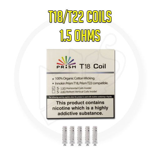 Innokin | Endura Coils for STANDARD T18 & T22 | 1.5 Ohms | Pack of 5 - IFANCYONE WHOLESALE
