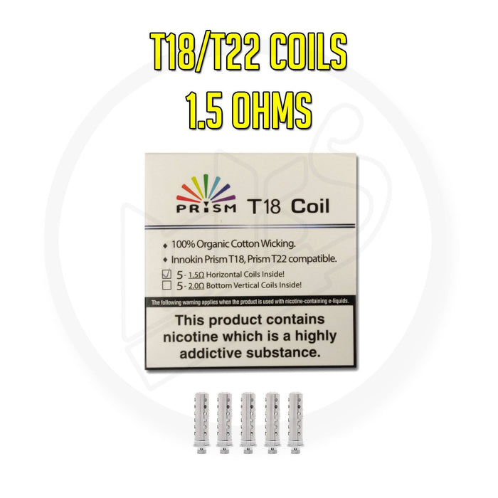 Innokin | Endura Coils for STANDARD T18 & T22 | 1.5 Ohms | Pack of 5 - IFANCYONE WHOLESALE