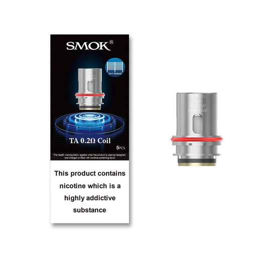 SMOK | TA / T-Air Push Fit Coils | Pack of 5 | 0.2 Ohm Mesh - IFANCYONE WHOLESALE