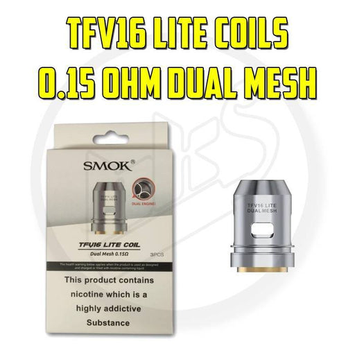 SMOK | TFV16 Lite Dual Mesh Coils | 0.15 Ohm | Pack of 3 - IFANCYONE WHOLESALE