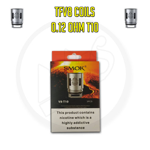 SMOK | TFV8 Coils | 0.12 Ohm T10 | Pack of 3 - IFANCYONE WHOLESALE