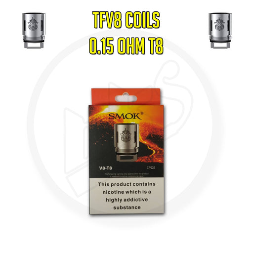 SMOK | TFV8 Coils | 0.15 Ohm T8 | Pack of 3 - IFANCYONE WHOLESALE
