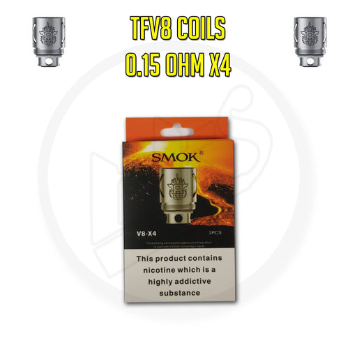 SMOK | TFV8 Coils | 0.15 Ohm X4 | Pack of 3 - IFANCYONE WHOLESALE