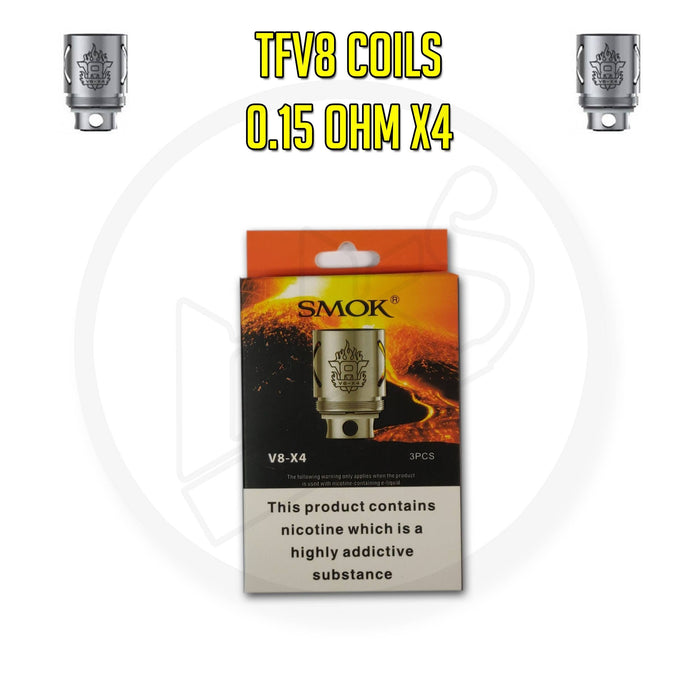 SMOK | TFV8 Coils | 0.15 Ohm X4 | Pack of 3 - IFANCYONE WHOLESALE