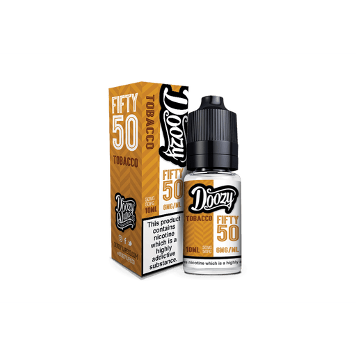 Doozy Vape Co | Fifty 50 TPD Range | 10ml Bottles | TOBACCO | Various Nicotine Strengths - IFANCYONE WHOLESALE