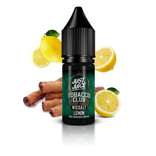 Just Juice Tobacco Club Nic Salts | Lemon Tobacco | 10ml Single | Various Nicotine Salt Strengths - IFANCYONE WHOLESALE