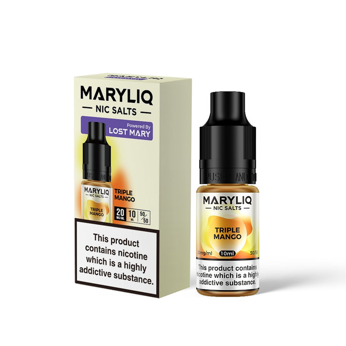 Maryliq by Elf Bar | Triple Mango | 10ml Elfbar Lost Mary Nicotine Salts E-Liquid | 10mg / 20mg Nic Salt - IFANCYONE WHOLESALE
