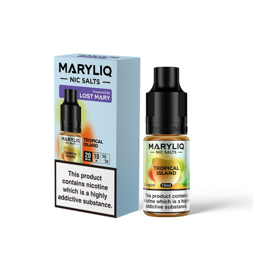 Maryliq by Elf Bar | Tropical Island | 10ml Elfbar Lost Mary Nicotine Salts E-Liquid | 10mg / 20mg Nic Salt - IFANCYONE WHOLESALE