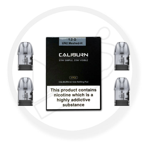 UWELL | Caliburn A2 / AK2 / A2S Replacement Pods | Pack of 4 | 1.2 Ohm - IFANCYONE WHOLESALE