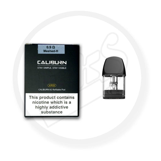 UWELL | Caliburn A2 / AK2 / A2S Replacement Pods | Pack of 4 | 0.9 Ohm Meshed-H - IFANCYONE WHOLESALE