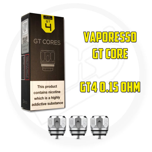 Vaporesso | GT Core Coils | GT4 | 0.15 Ohm | Pack of 3 - IFANCYONE WHOLESALE