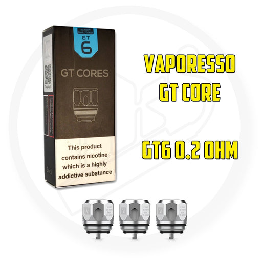Vaporesso | GT Core Coils | GT6 | 0.2 Ohm | Pack of 3 - IFANCYONE WHOLESALE