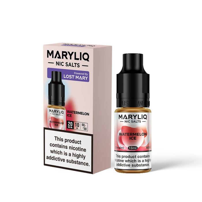 Maryliq by Elf Bar | Watermelon Ice | 10ml Elfbar Lost Mary Nicotine Salts E-Liquid | 10mg / 20mg Nic Salt - IFANCYONE WHOLESALE