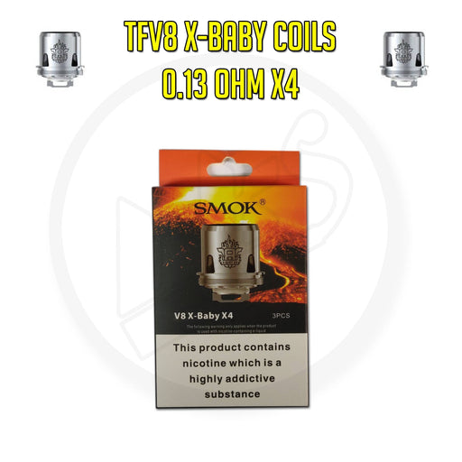 SMOK | TFV8 X-Baby Coils | 0.13 Ohm X4 | Pack of 3 - IFANCYONE WHOLESALE